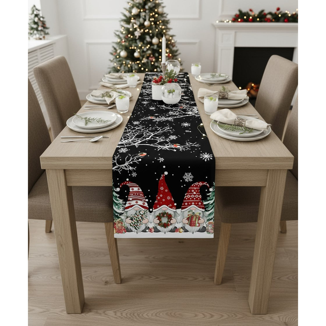 Christmas Gnome Table Runner