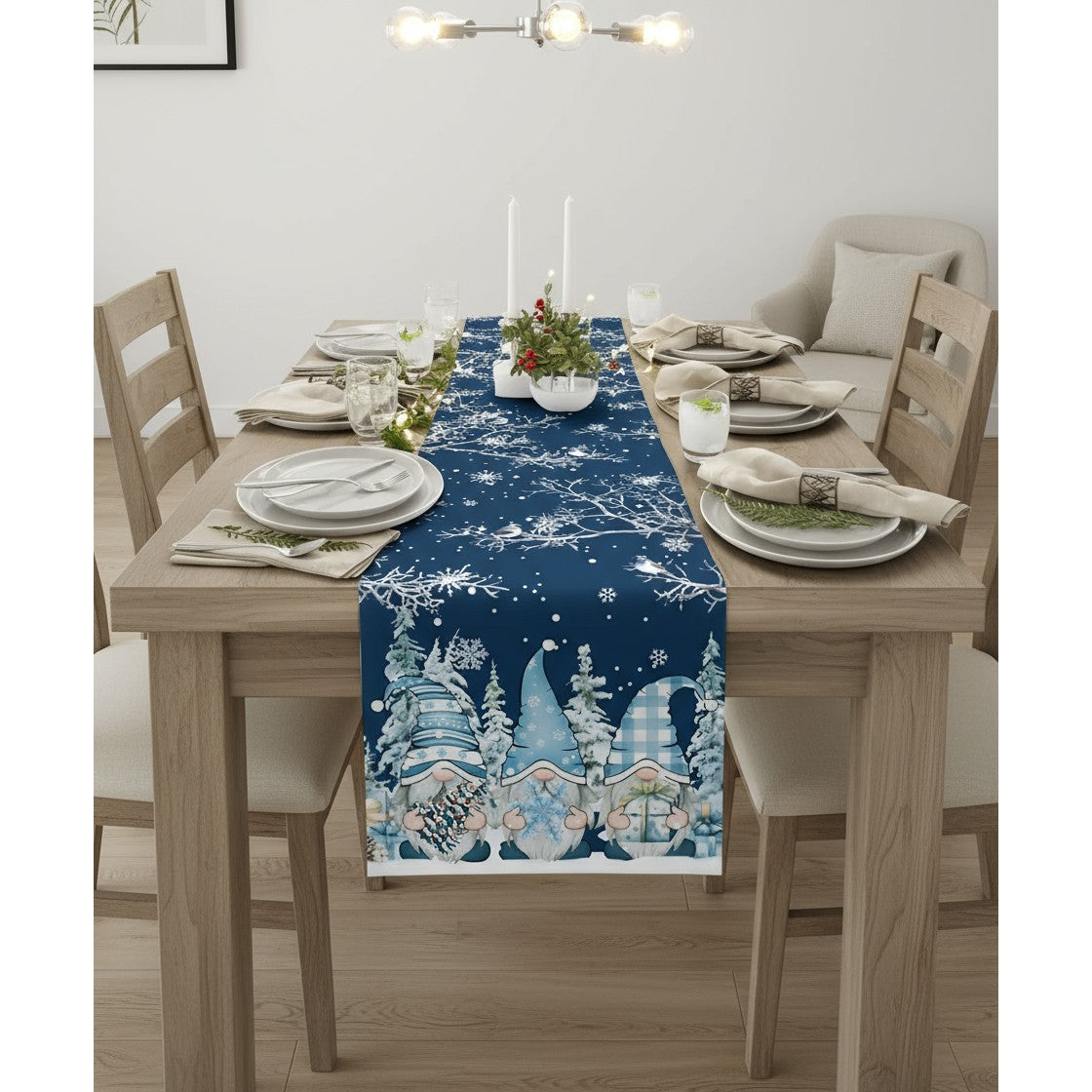 Christmas Gnome Table Runner