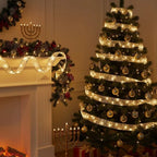 Christmas LED Ribbon Lights – Stars in Gold and Silver