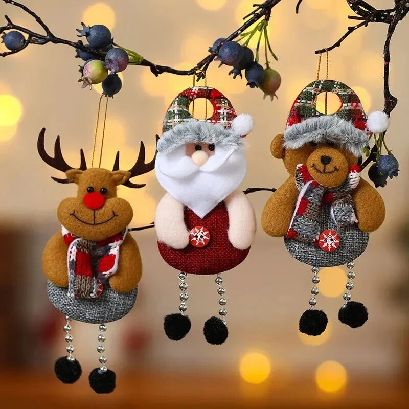 Christmas Tree Ornaments – Santa, Snowman, Reindeer, Bear