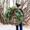 Christmas Wreath – Handmade Vine with Dried Florals