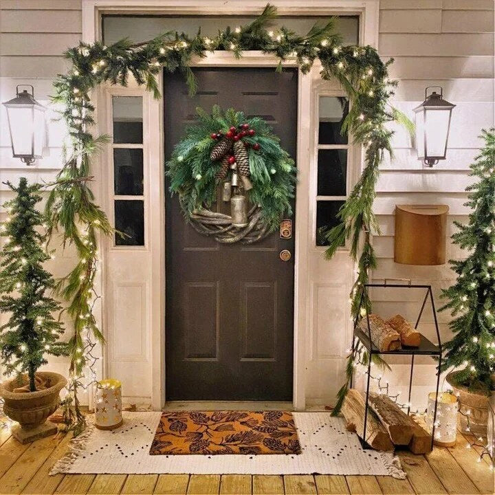 Christmas Wreath – Handmade Vine with Dried Florals