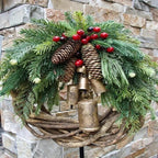 Christmas Wreath – Handmade Vine with Dried Florals