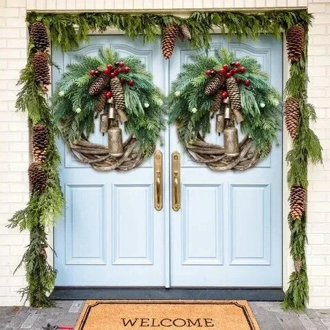 Christmas Wreath – Handmade Vine with Dried Florals