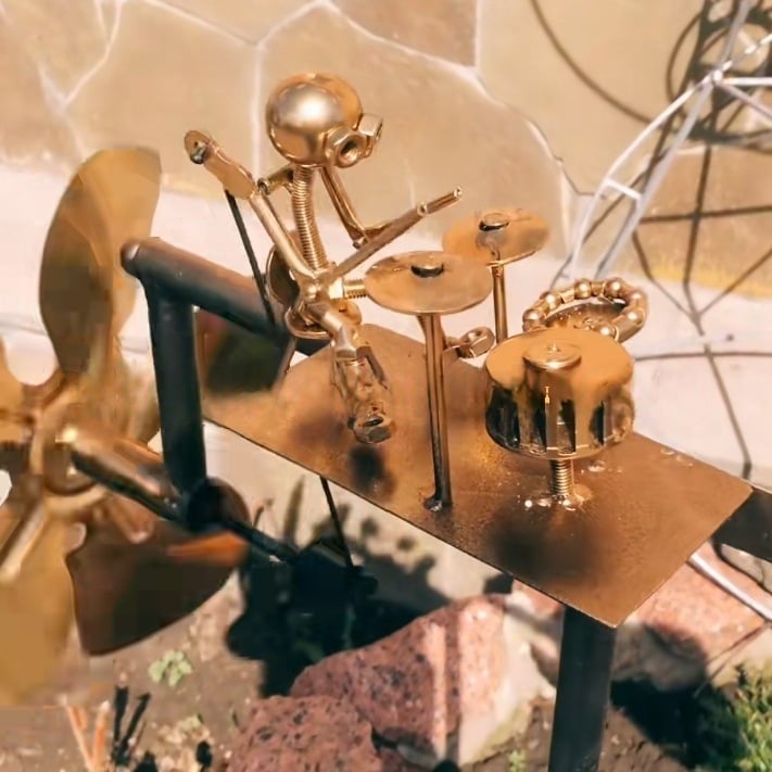 Klangspiel für Garten und Balkon – abgestimmte Röhren aus Metall – Bild 2