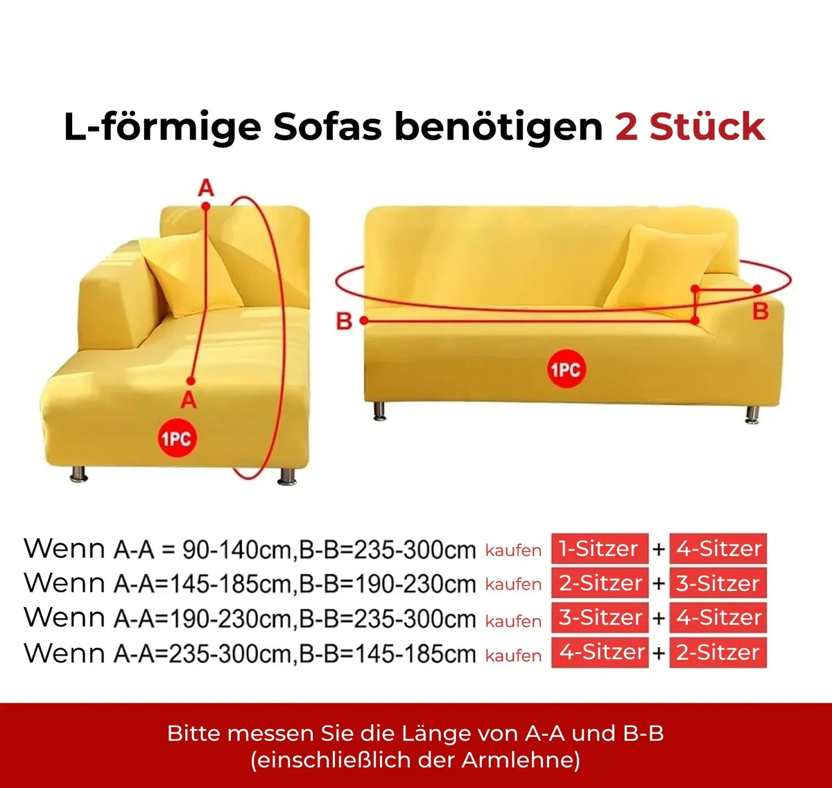 Elastischer Sofabezug aus Samt – spannt sich über Sitz und Rahmen – Bild 11