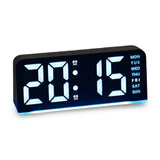 Digital LED Alarm Clock – Colored Night Light for Bedroom