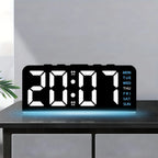 Digital LED Alarm Clock – Colored Night Light for Bedroom