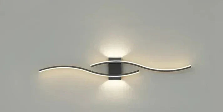 Wandleuchte in Wellenform – LED fest verbaut, blendfrei – Bild 7