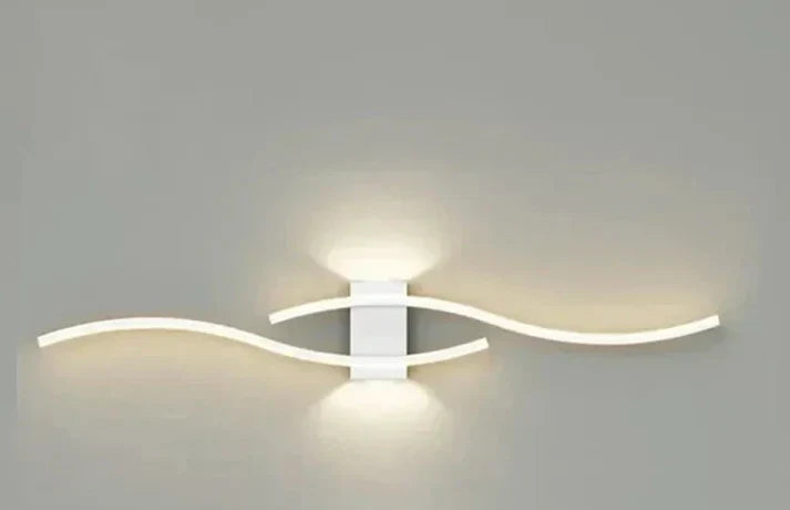 Wandleuchte in Wellenform – LED fest verbaut, blendfrei – Bild 9