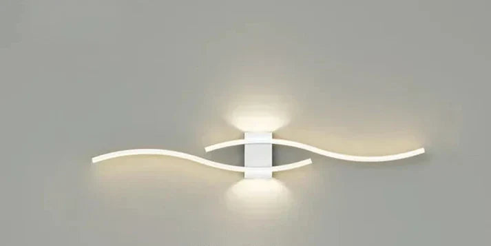 Wandleuchte in Wellenform – LED fest verbaut, blendfrei – Bild 6