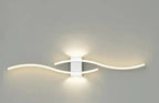 Wave-Shaped LED Wall Light – Built-In LED with Glare-Free Light – Image 3