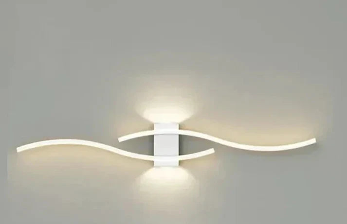 Wandleuchte in Wellenform – LED fest verbaut, blendfrei – Bild 3