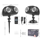 Dual-Head Snowfall Projector