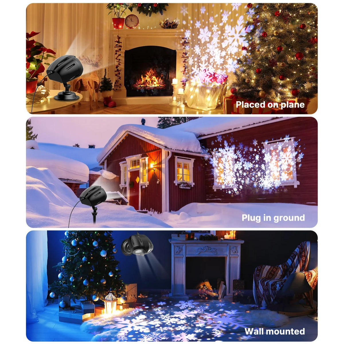 Dual-Head Snowfall Projector