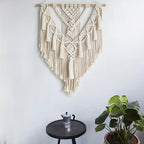 Macramé Wall Hanging in Knotted Cotton – Hangs from a Single Hook – Image 3
