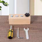 Beech Wood Lacing Toy – Four or Eight Holes – Image 7