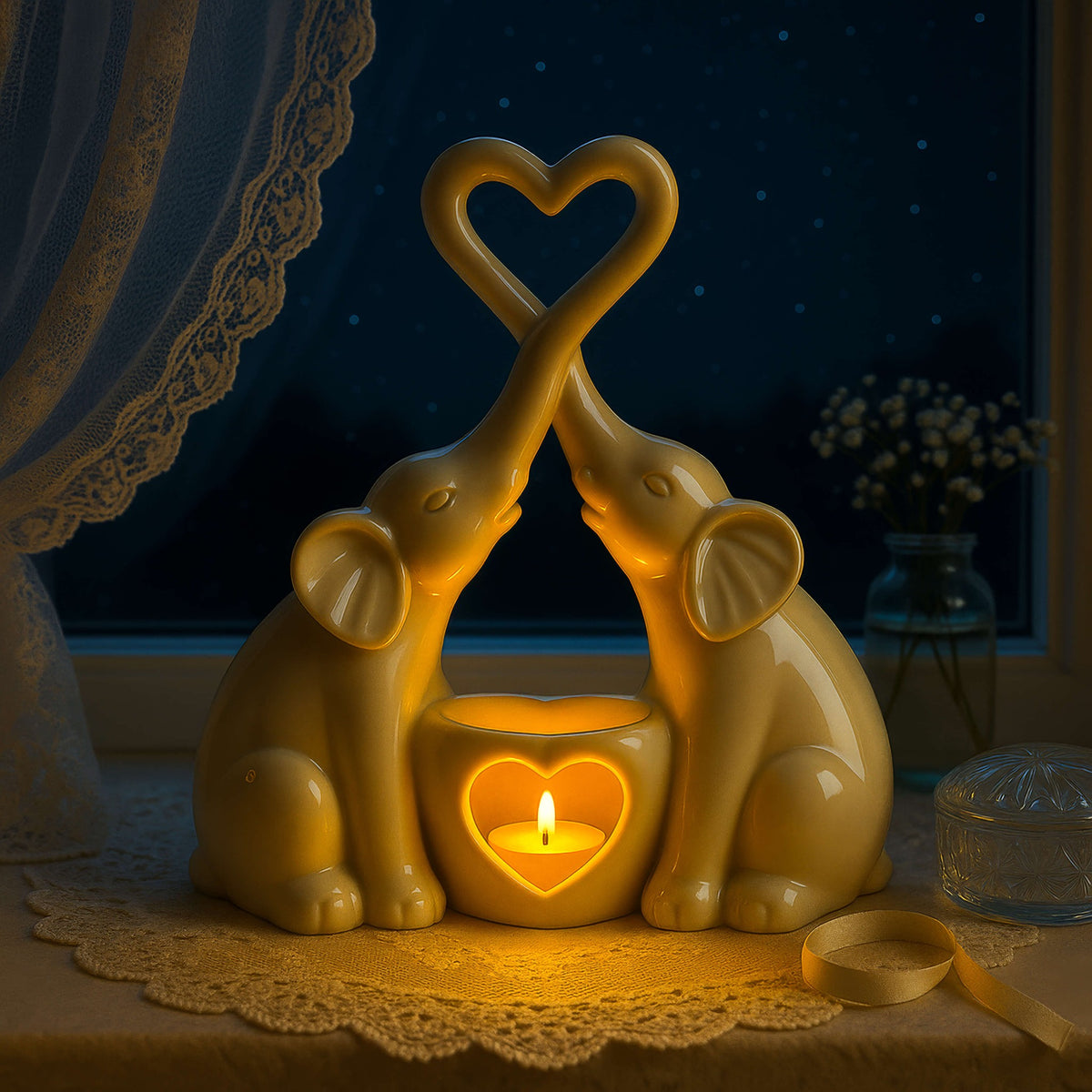 Elephant Heart Night Light