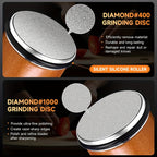 Diamond Sharpening Stone with Angle Guide – Holds the Knife at a Steady Angle – Image 12