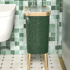 Slim Trash Can with Flip Lid on Feet – Fits the Gap Beside a Cabinet – Image 3