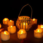 Flickering LED Tea Lights, Set of 12