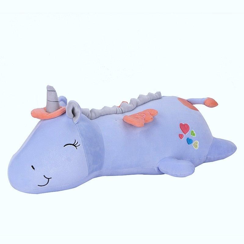 Kuscheltier-Einhorn mit Leuchtfunktion – wechselnde Regenbogenfarben – Bild 4