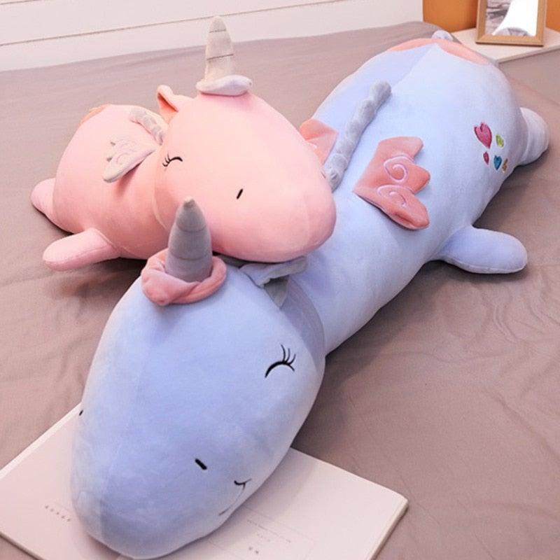 Kuscheltier-Einhorn mit Leuchtfunktion – wechselnde Regenbogenfarben – Bild 3