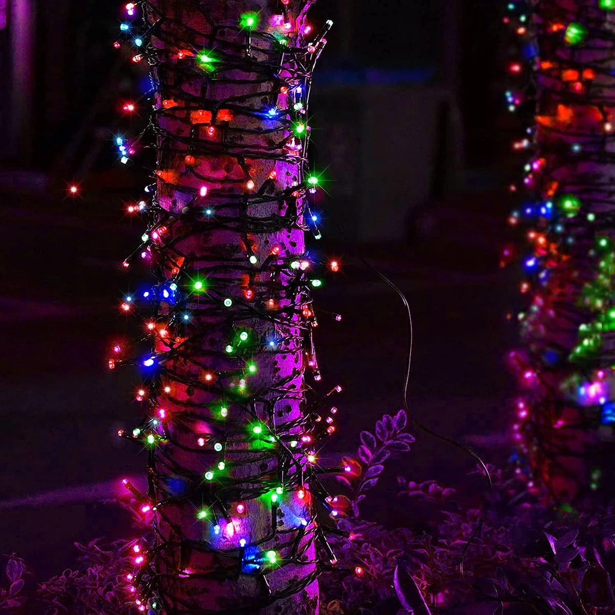 Green Wire String Lights with Remote