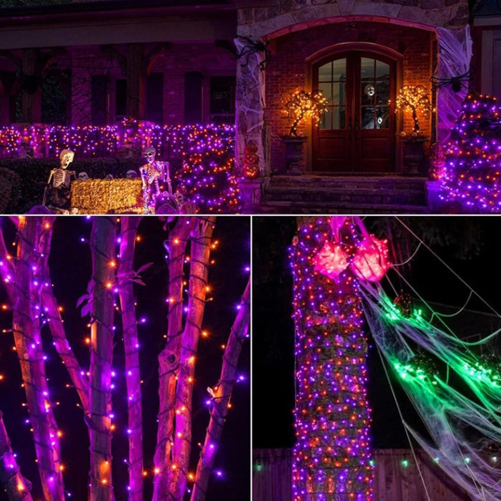 Green Wire String Lights with Remote