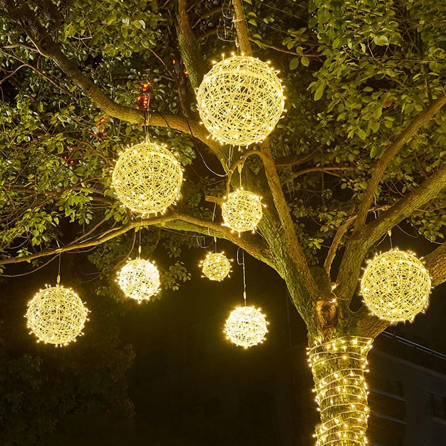 Hanging LED Light Sphere for Trees