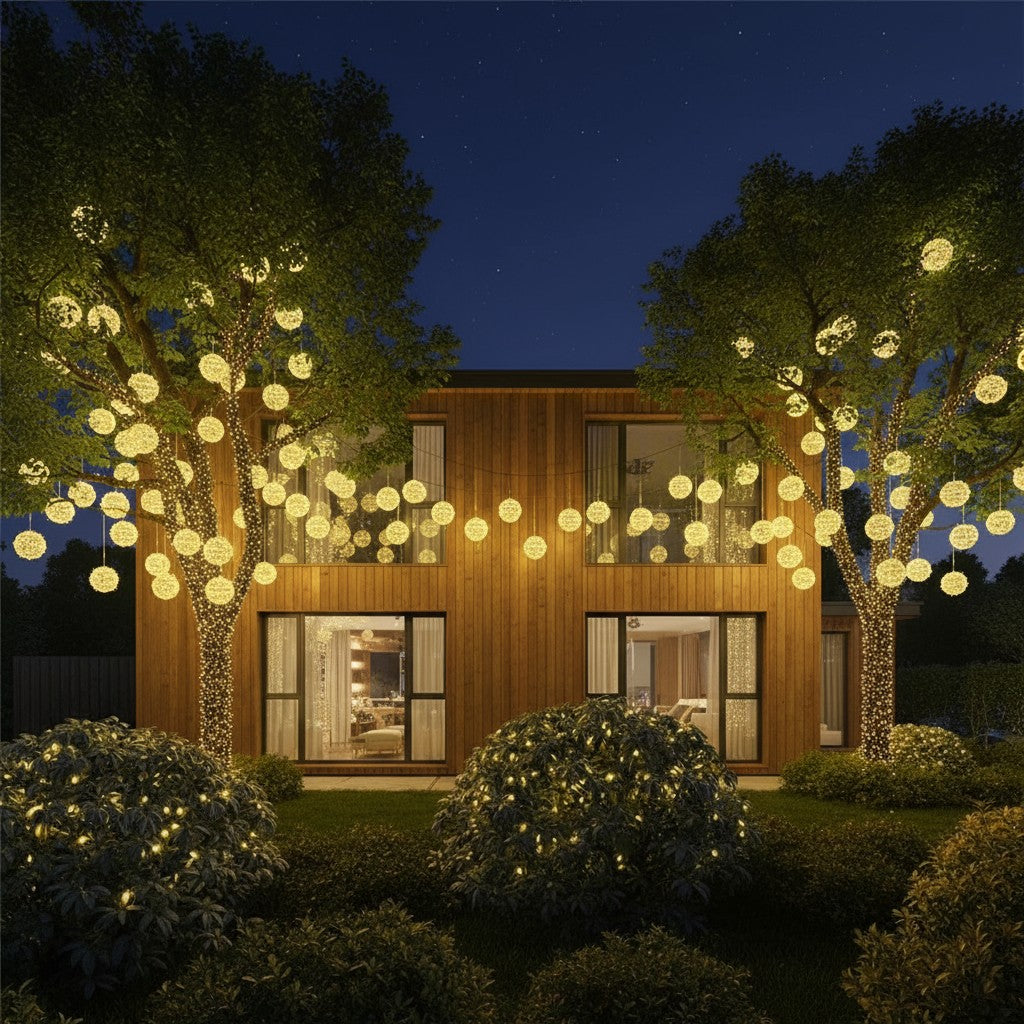 Hanging LED Light Sphere for Trees