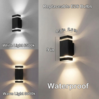 Outdoor Up and Down Wall Light with E26 Socket – Weatherproof, Highlights the Wall – Image 6