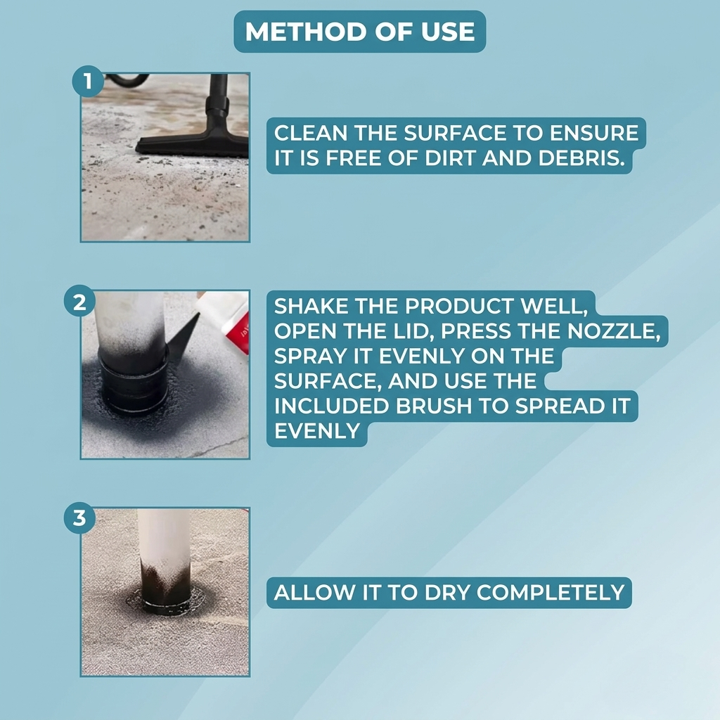 Clear Liquid Sealant with Brush – Seals Hairline Cracks and Small Leaks – Image 5