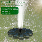 Floating Solar Fountain with Five Nozzles – Runs Without a Cord – Image 2