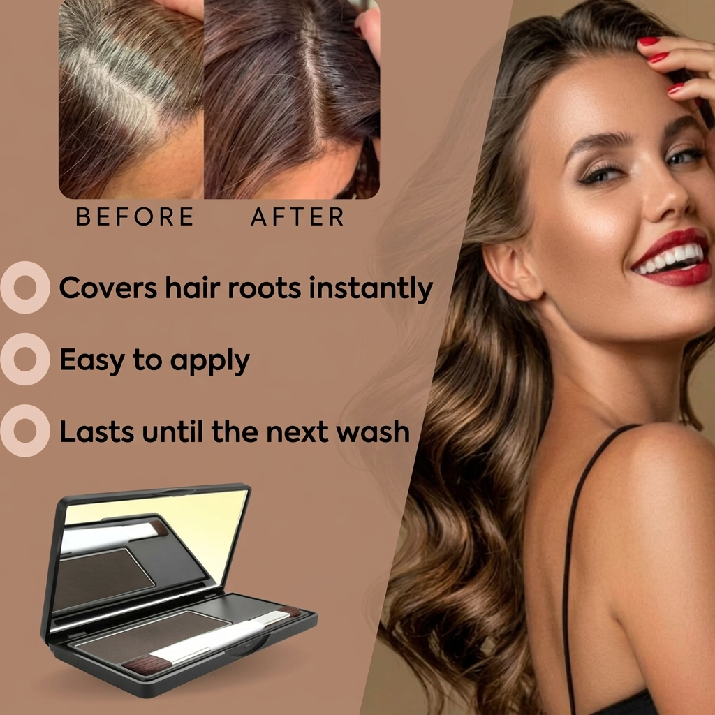 Root Touch-Up Powder for Hairline and Beard – Softens Visible Regrowth – Image 4