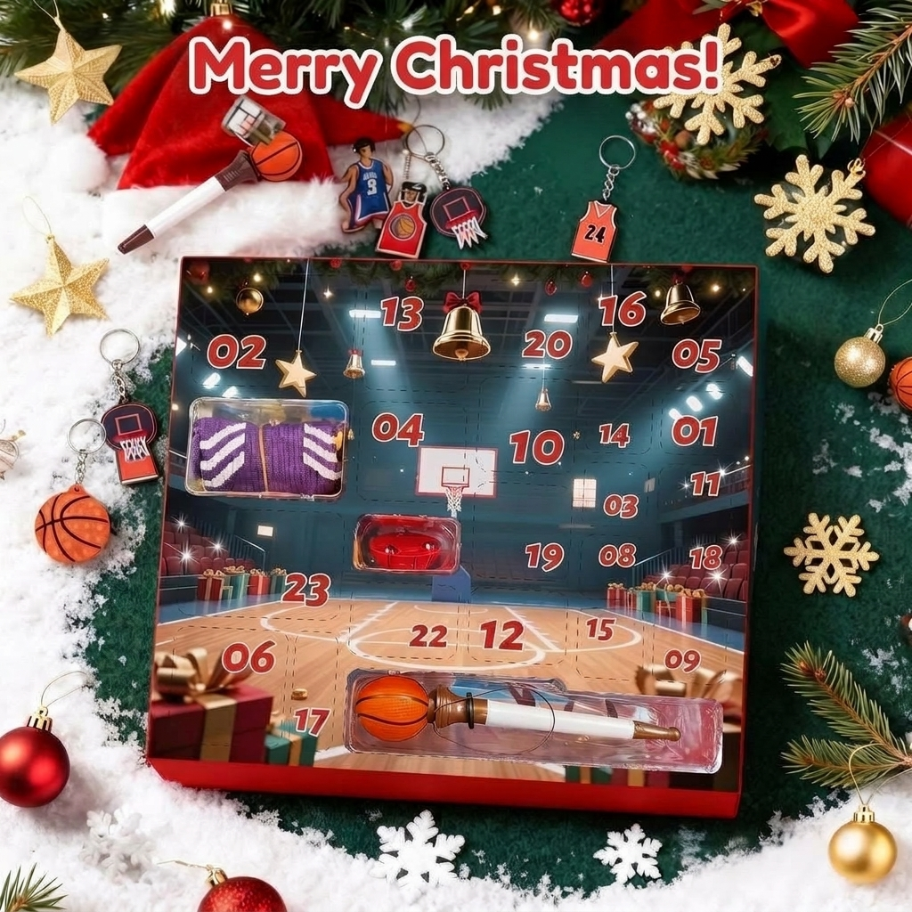 Basketball Advent Calendar 2026 for Kids – 24 Surprises and a Fold-Out Play Court – Image 4