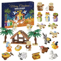 Nativity Building Brick Advent Calendar 2026 – 24 Kits That Build a Full Manger Scene – Image 1