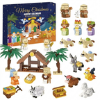 Nativity Building Brick Advent Calendar 2026 – 24 Kits That Build a Full Manger Scene – Image 1