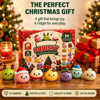 Squishy Advent Calendar 2026 with 24 Slow-Rising Figures – Soft Holiday Toys to Squeeze – Image 2