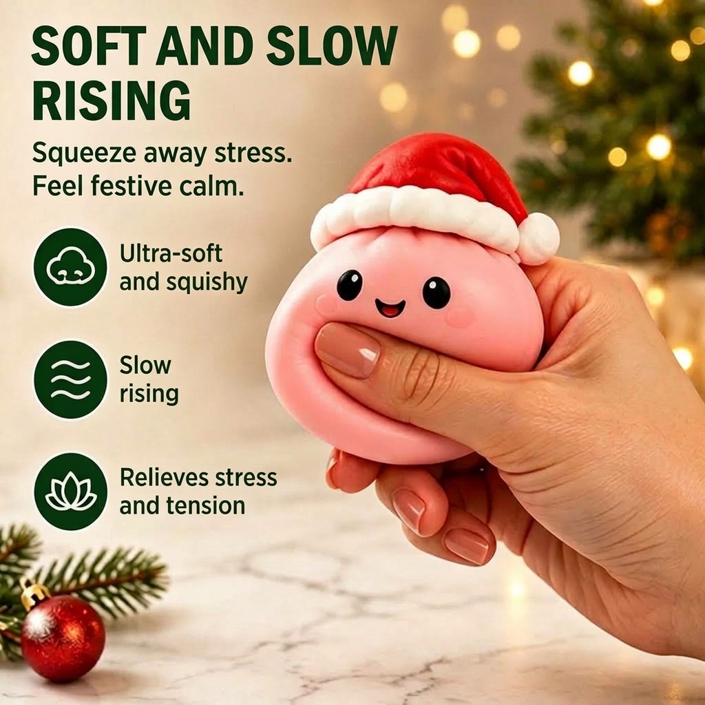 Squishy Advent Calendar 2026 with 24 Slow-Rising Figures – Soft Holiday Toys to Squeeze – Image 6