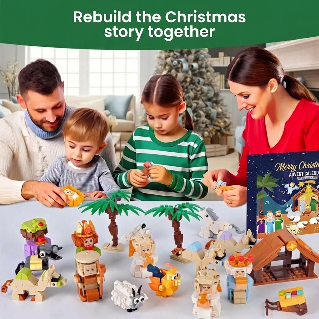 Nativity Building Brick Advent Calendar 2026 – 24 Kits That Build a Full Manger Scene – Image 6