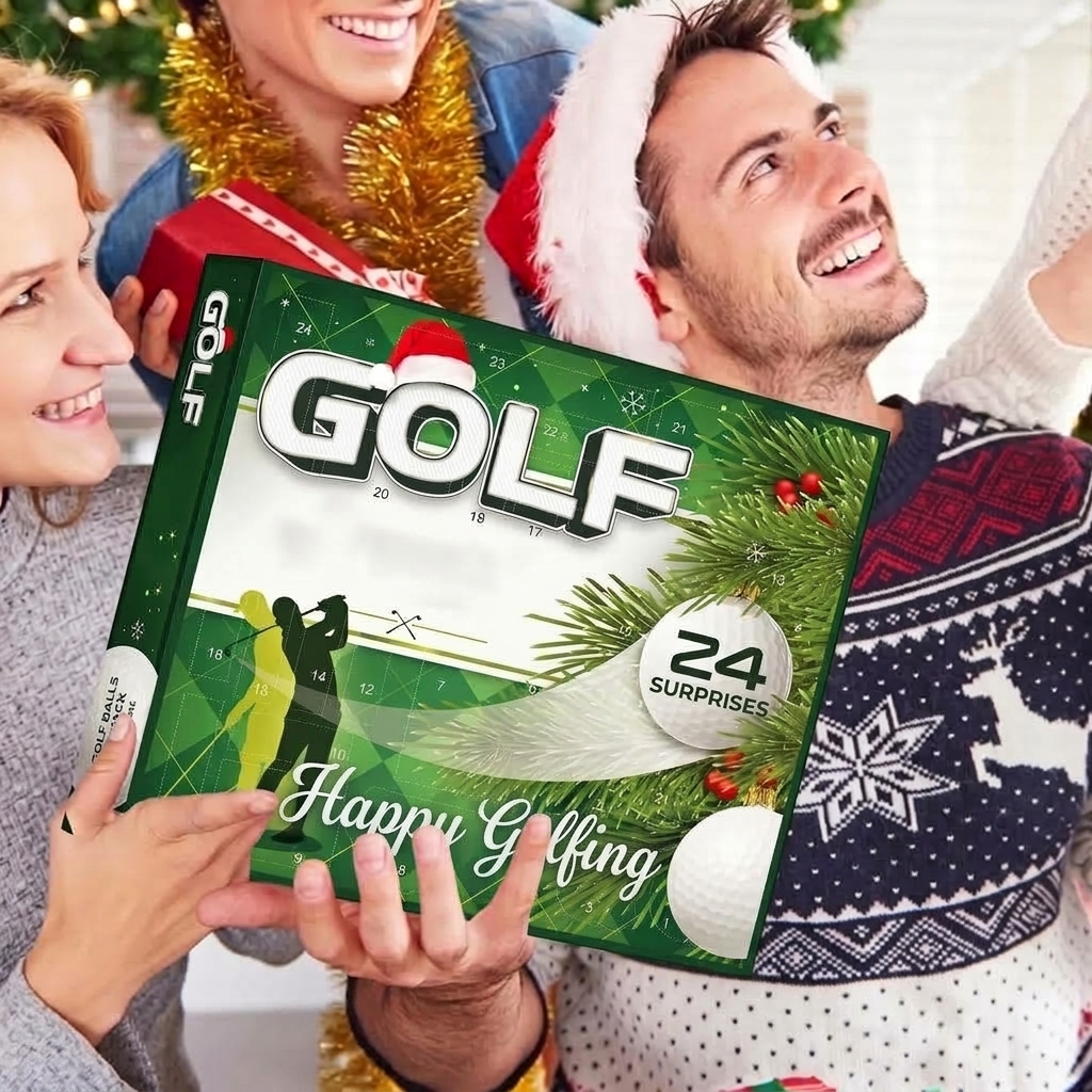 Golf Advent Calendar 2026 with Balls, Tees and Line Marker – 24 Pieces for the Golf Bag – Image 2