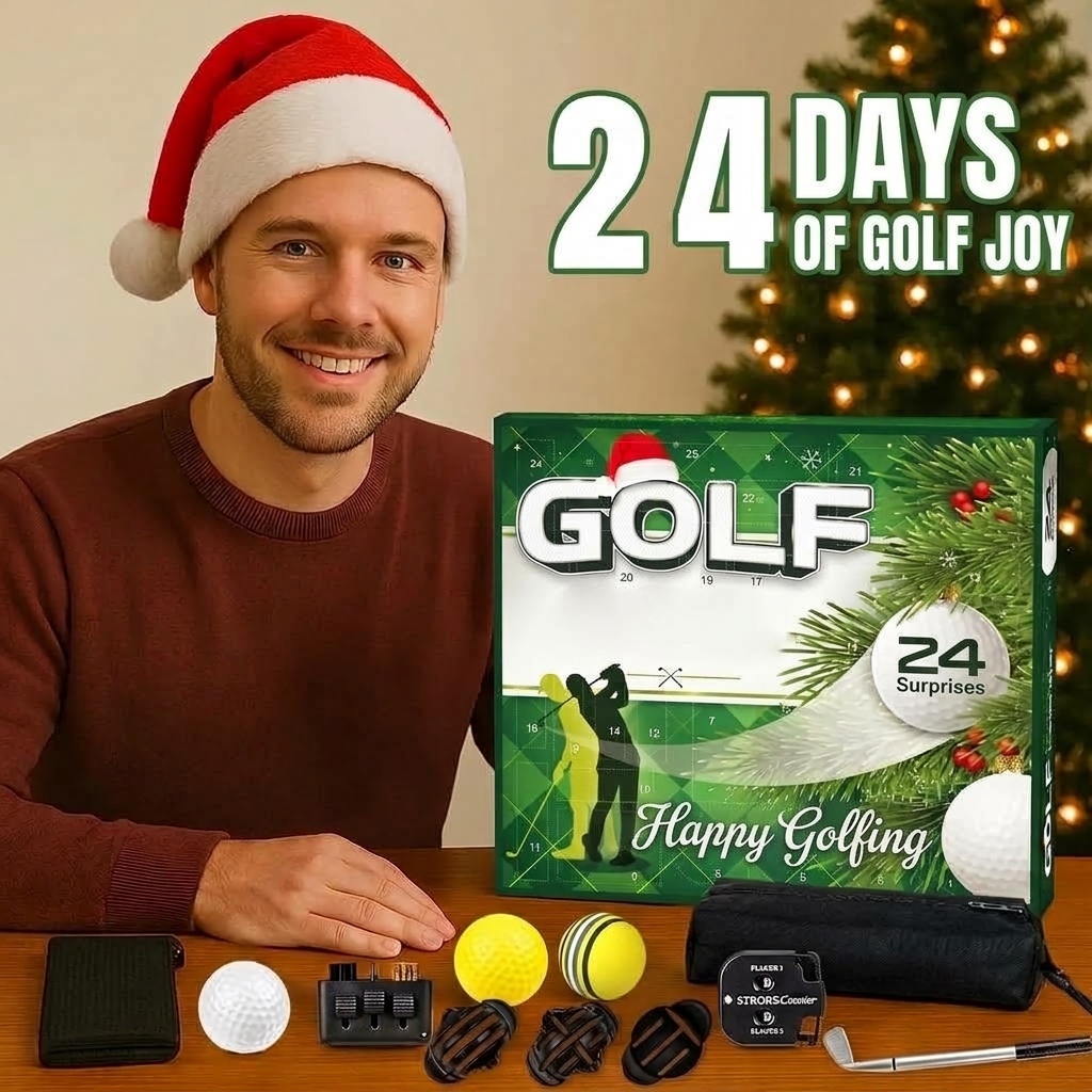 Golf Advent Calendar 2026 with Balls, Tees and Line Marker – 24 Pieces for the Golf Bag – Image 4
