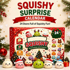 Squishy Advent Calendar 2026 with 24 Slow-Rising Figures – Soft Holiday Toys to Squeeze – Image 4