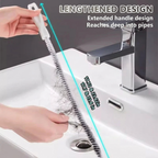 Flexible Drain Cleaning Brush for Traps and Pipes – Pulls Out Hair Clogs – Image 3