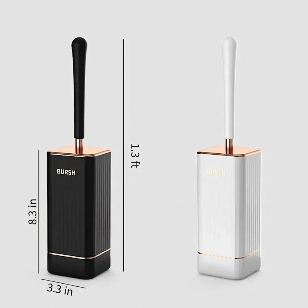 Wall-Mounted Toilet Brush Set – Slim Profile, Hidden Drip Tray – Image 7
