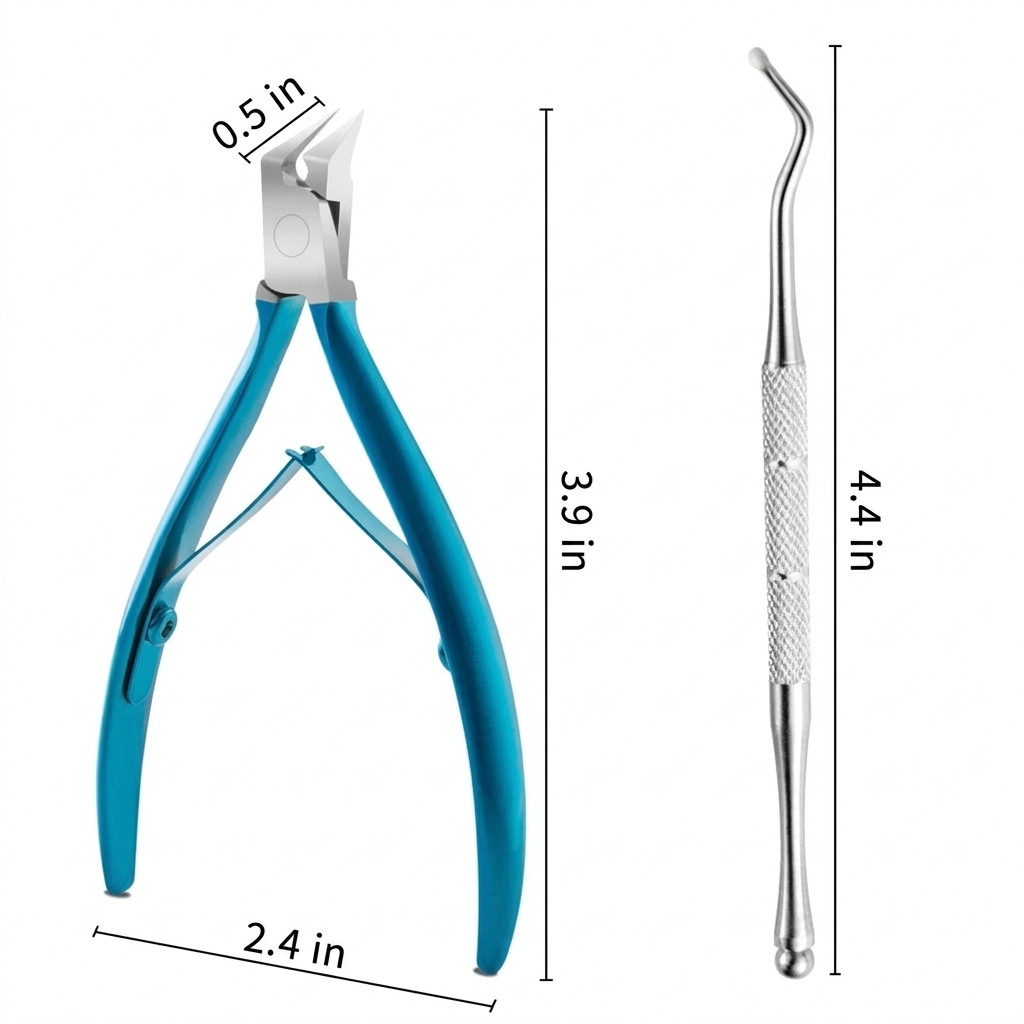 Stainless Steel Toenail Clippers – Curved Blade for Thick Toenails – Image 7