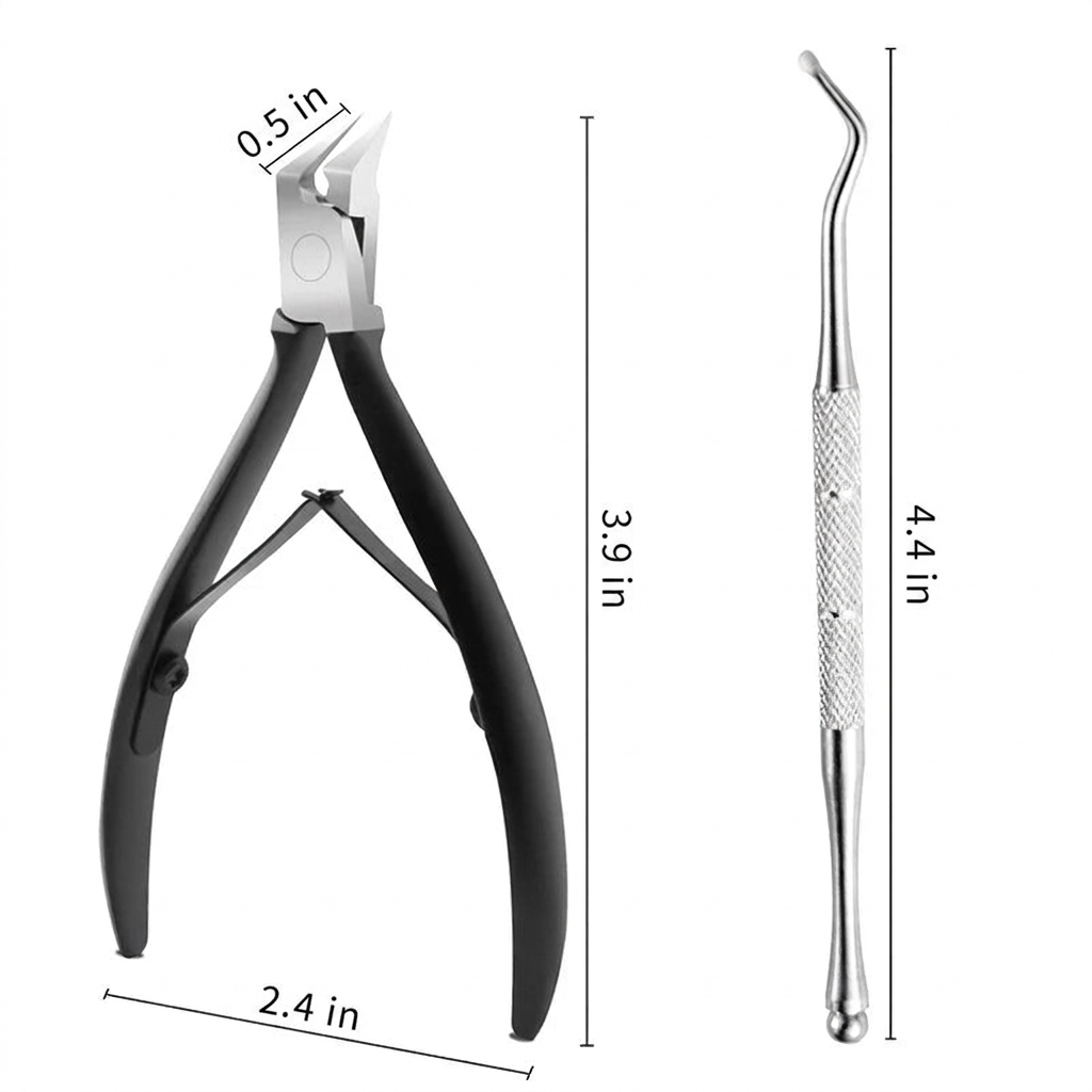 Stainless Steel Toenail Clippers – Curved Blade for Thick Toenails – Image 5