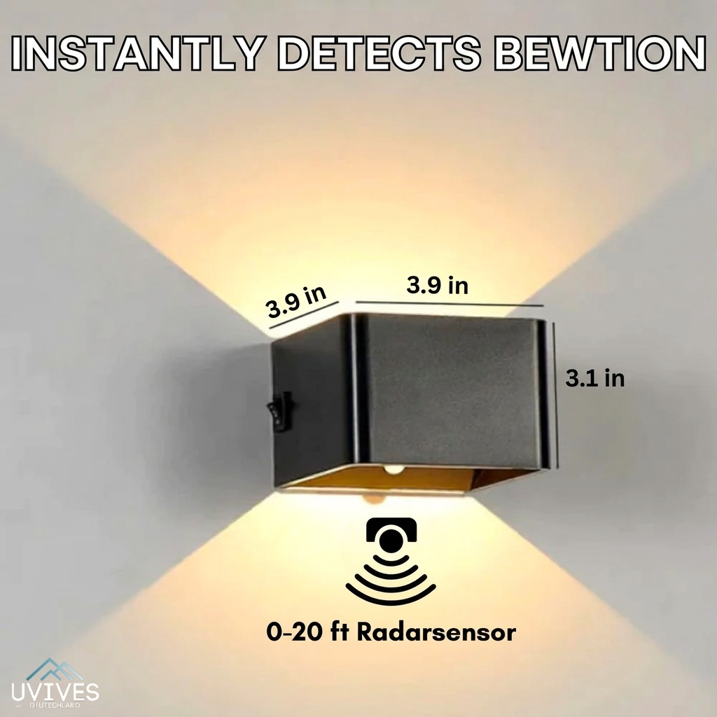 Wireless Wall Light with Motion Sensor – Recharges via USB – Image 4