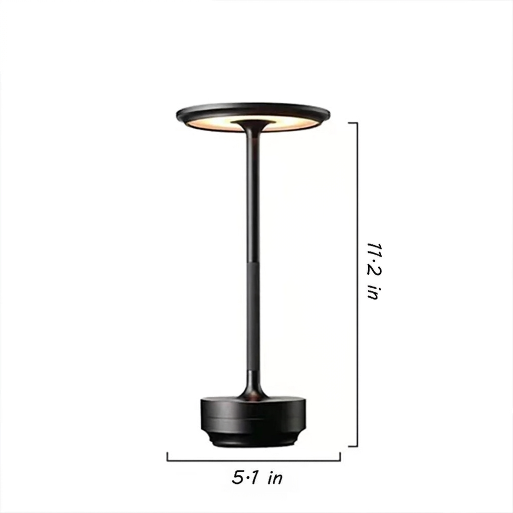 Cordless Table Lamp in Aluminum with Touch Dimmer – Goes Where There Is No Outlet – Image 10
